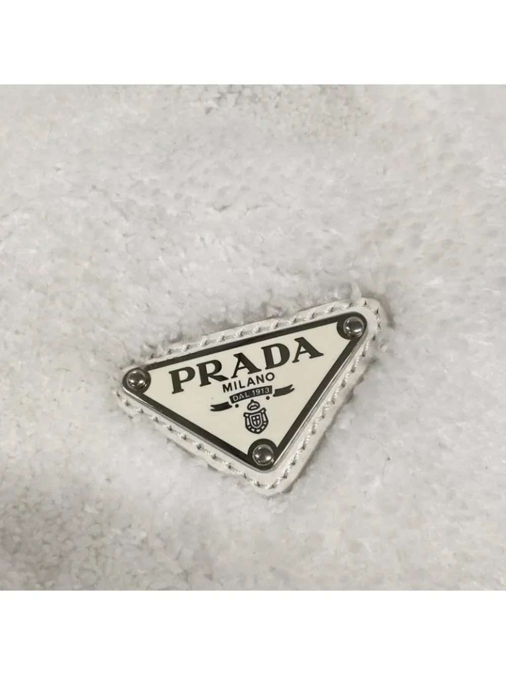 Prada Tote Terry White Black - Picture 15 of 15